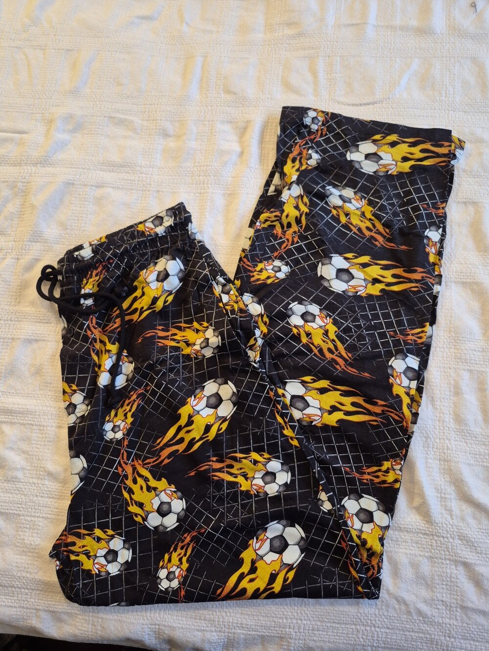 Loungewear men's M or L soccer ball lounge or pajama pants NWOT